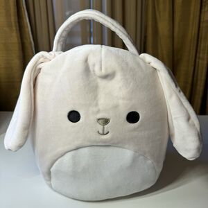 Squishmallows Valentina Bunny Easter Basket Retired 2023 Plush 10”